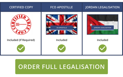 Full Jordan Legalisation Service